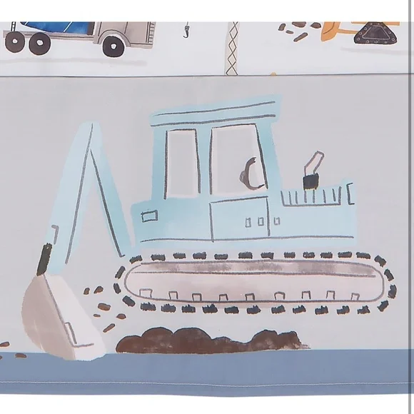 Bedtime Originals Construction Zone 3-Piece Trucks Nursery Baby Crib Bedding Set - Picture 5 of 8